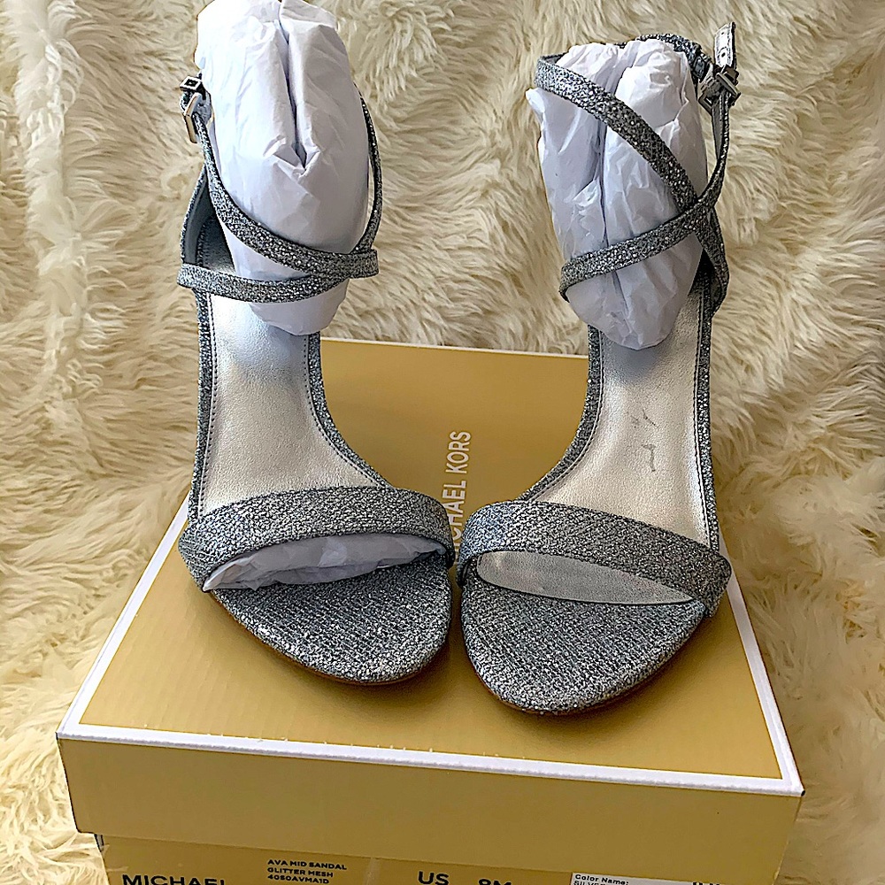 Michael kors Ava mid sandal glitter mess